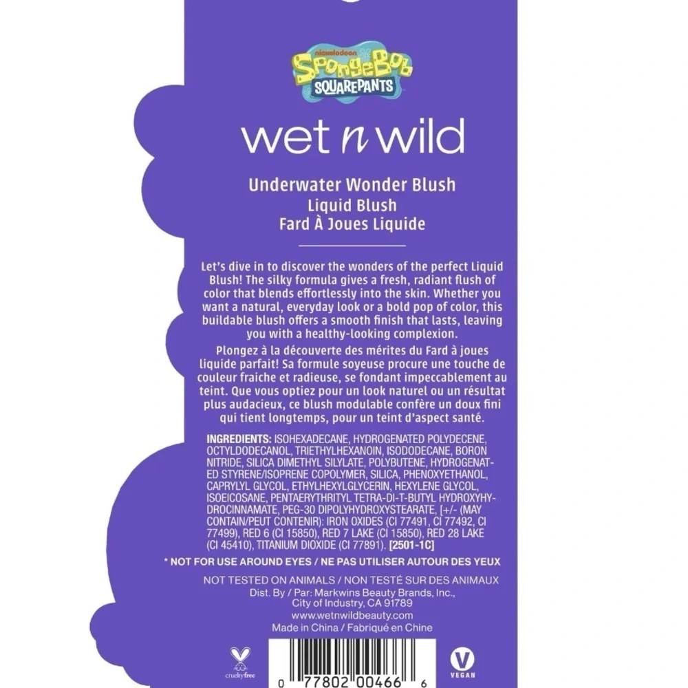 Wet N Wild SpongeBob Underwater Wonder Liquid Blush - Snailed It